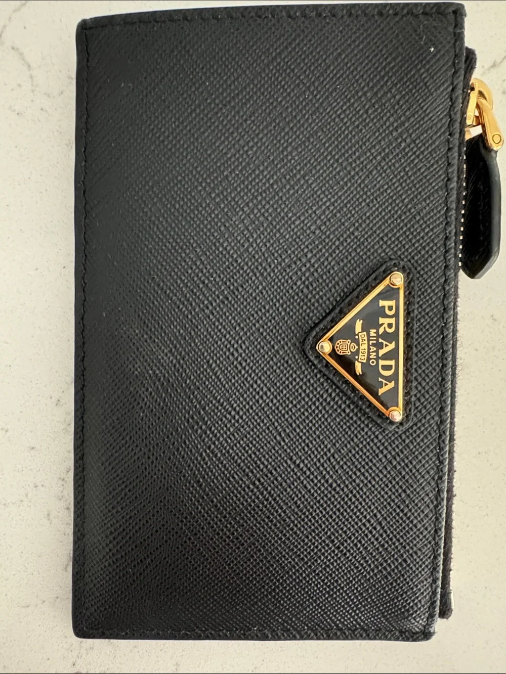 Prada Black Saffiano Leather Card Holder - Picture 6 of 13